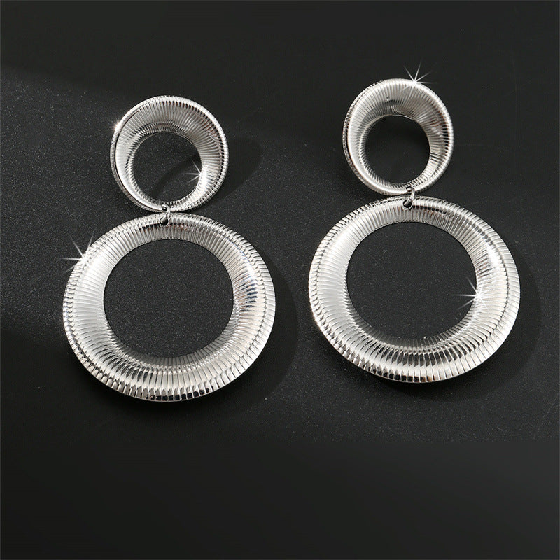Wholesale Alloy Electroplated Drop-shaped Gourd Earrings
